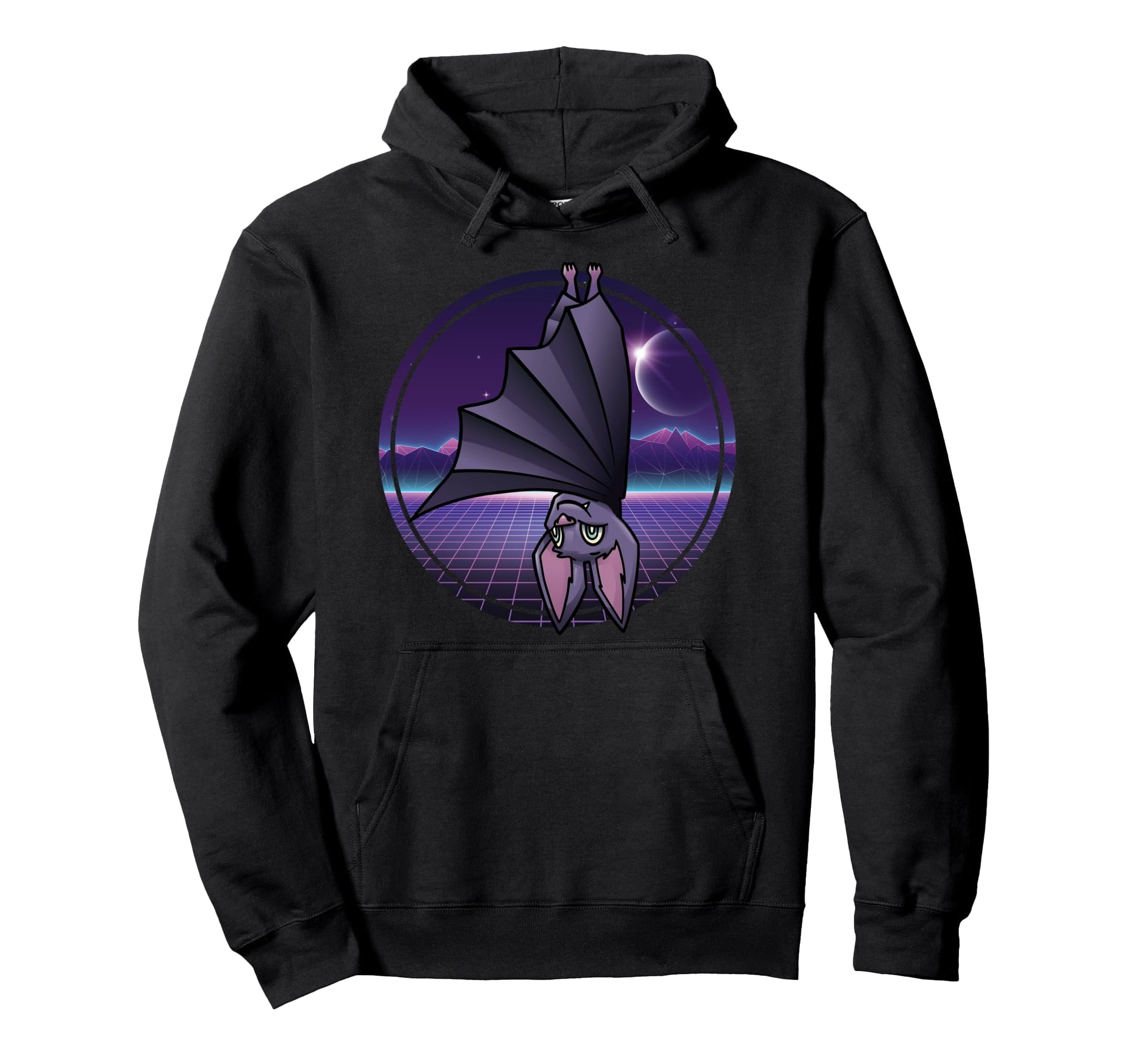 Kawaii Anime Bat Japanese Aesthetics Hoodie - Novelty Apparel for Adults - T-Shirt, Sweatshirt, Hoodie