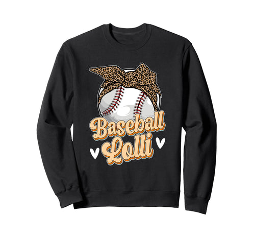 Baseball Lolli Leopard Grandma Sweatshirt - Unique Graphic for Adults - T-Shirt, Sweatshirt, Hoodie