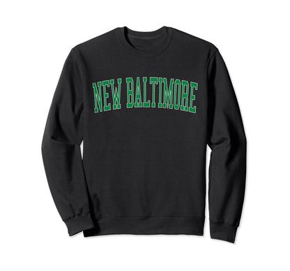 New Baltimore Va Distressed Green Sweatshirt - Novelty Apparel for Adults - T-Shirt, Sweatshirt, Hoodie