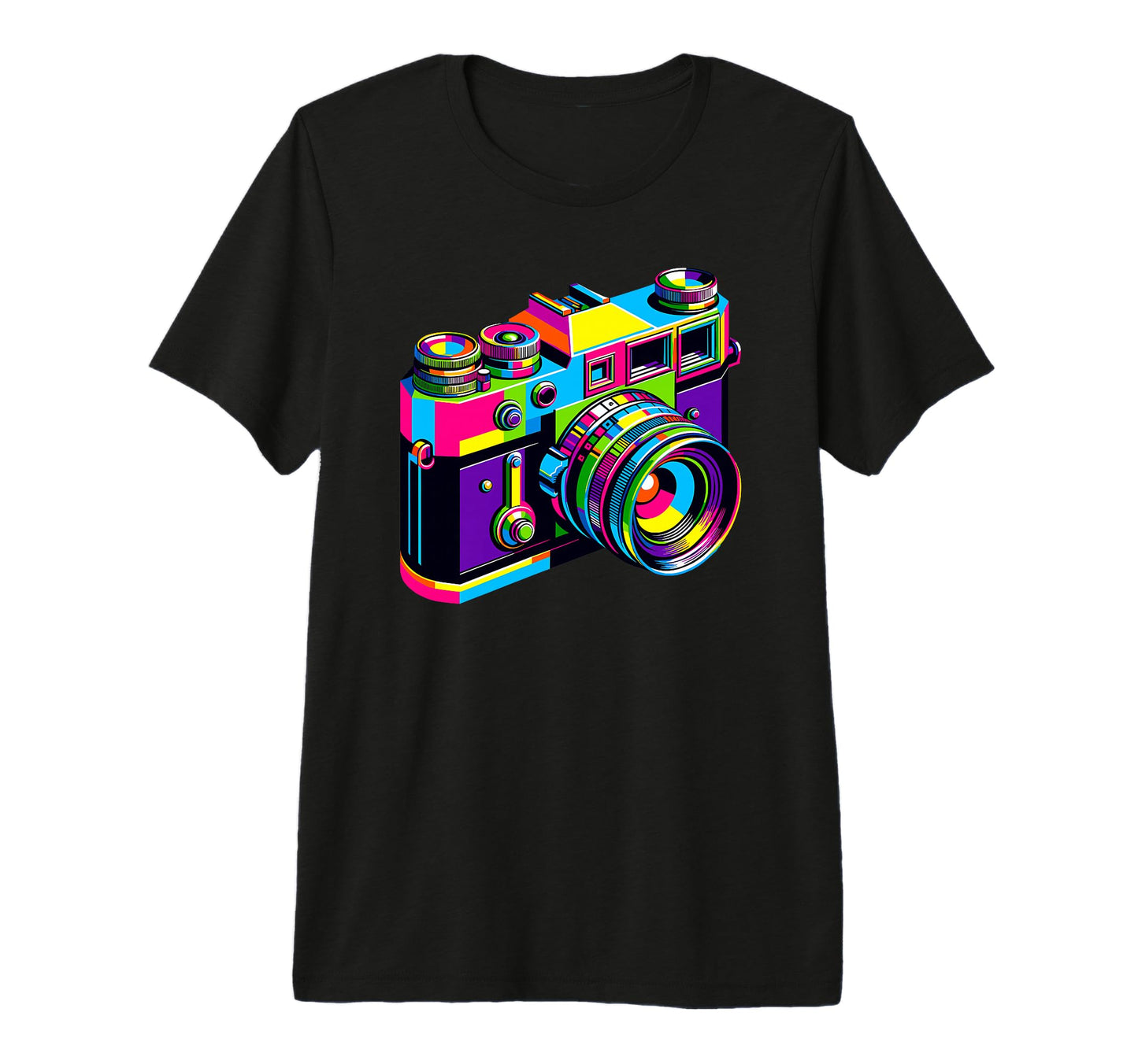 Camera Photographer Photography T-Shirt - Custom Art Print Unisex - T-Shirt, Sweatshirt, Hoodie