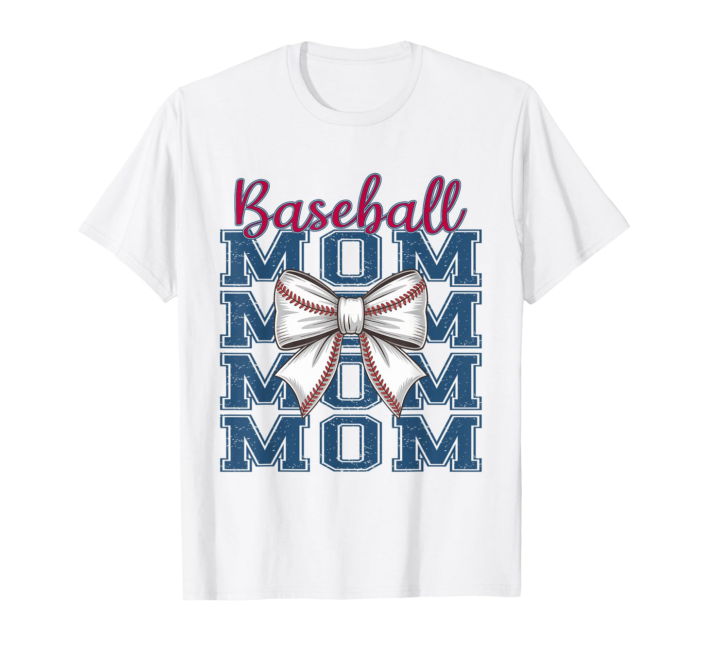 Baseball Mom Coquette Bow Mama Mothers T-Shirt - Trendy Graphic Men Women - T-Shirt, Sweatshirt, Hoodie