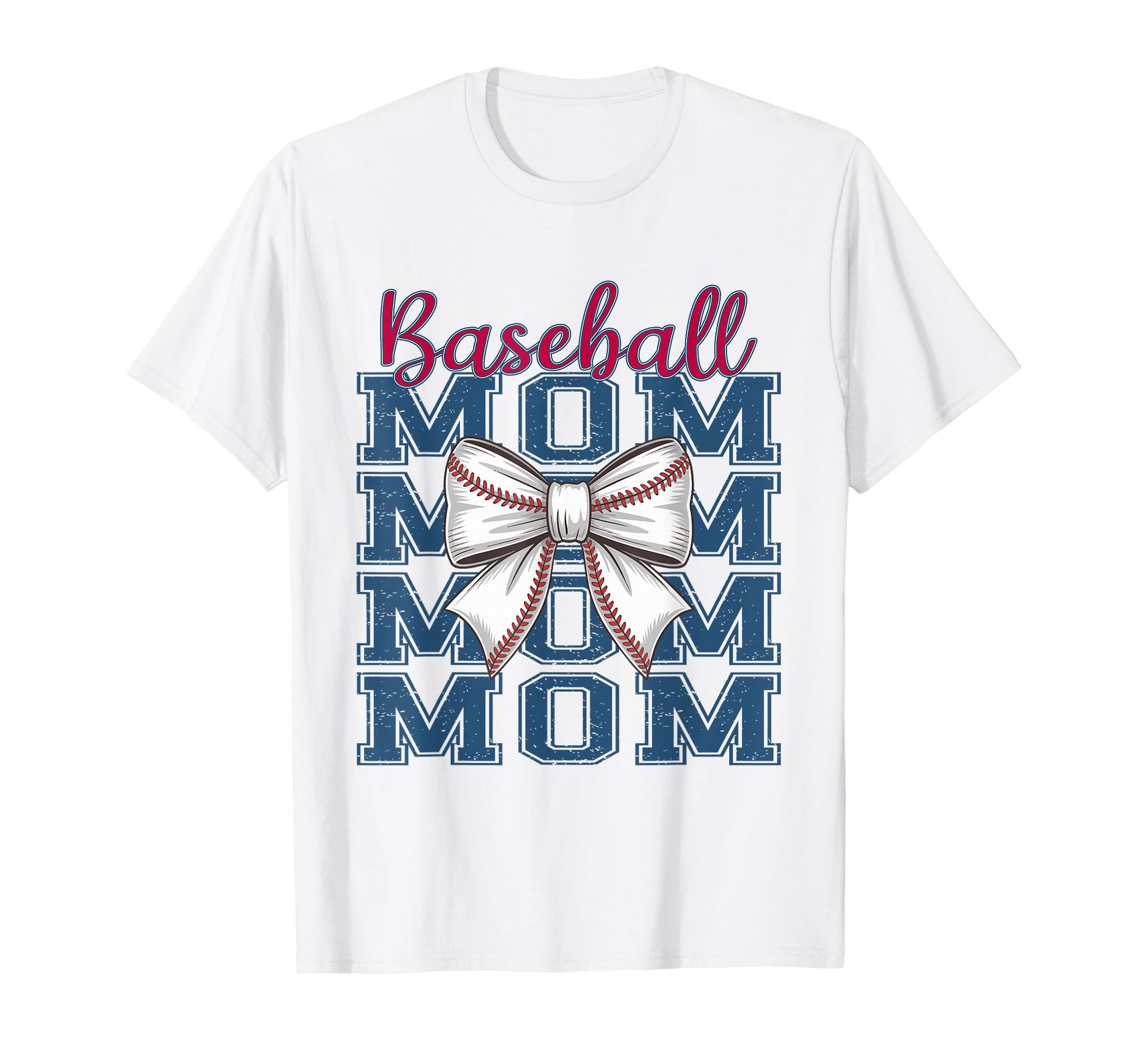 Baseball Mom Coquette Bow Mama Mothers T-Shirt - Trendy Graphic Men Women - T-Shirt, Sweatshirt, Hoodie