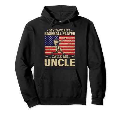 My Favorite Baseball Player Calls Me Hoodie - Minimalist Print for Adults - T-Shirt, Sweatshirt, Hoodie