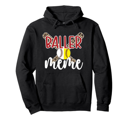 Baller Meme Proud Baseball Hoodie - Casual Everyday Wear for Adults - T-Shirt, Sweatshirt, Hoodie