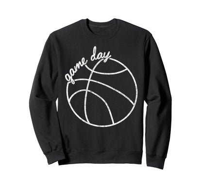 Game Day Vibes Basketball Player Sweatshirt - Custom Art Print Men Women - T-Shirt, Sweatshirt, Hoodie