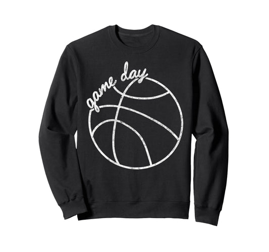 Game Day Vibes Basketball Player Sweatshirt - Custom Art Print Men Women - T-Shirt, Sweatshirt, Hoodie
