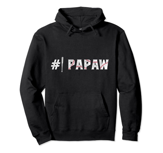 1 Papaw Baseball Papaw Baseball Player Hoodie - Unique Graphic for Adults - T-Shirt, Sweatshirt, Hoodie