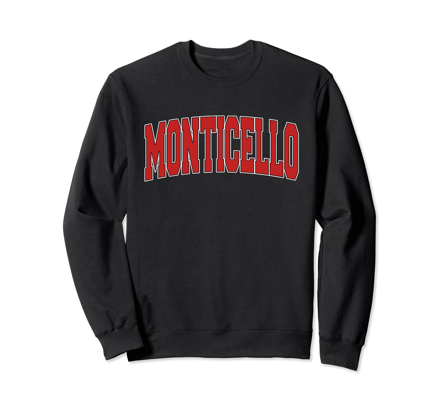 Monticello Ny New York Varsity Usa Sweatshirt - Aesthetic Graphic Unisex - T-Shirt, Sweatshirt, Hoodie