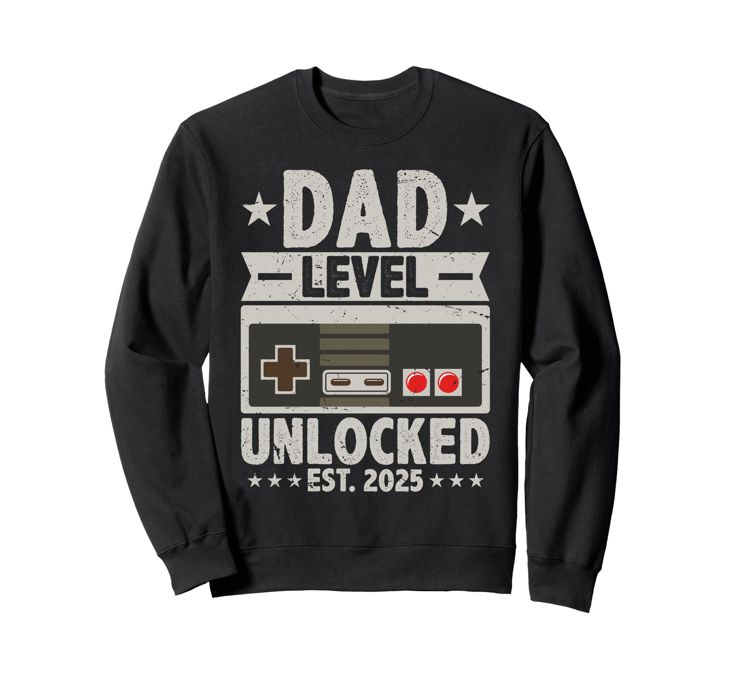 Dad Level Unlocked New Dad Sweatshirt - Minimalist Print Men Women - T-Shirt, Sweatshirt, Hoodie