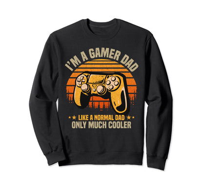 Gaming Dad Fatherhood Video Sweatshirt - Fun Novelty Design for Adults - T-Shirt, Sweatshirt, Hoodie