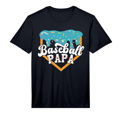 Mens Baseball Papa Drip Ice Cream T-Shirt - Trendy Graphic Men Women - T-Shirt, Sweatshirt, Hoodie