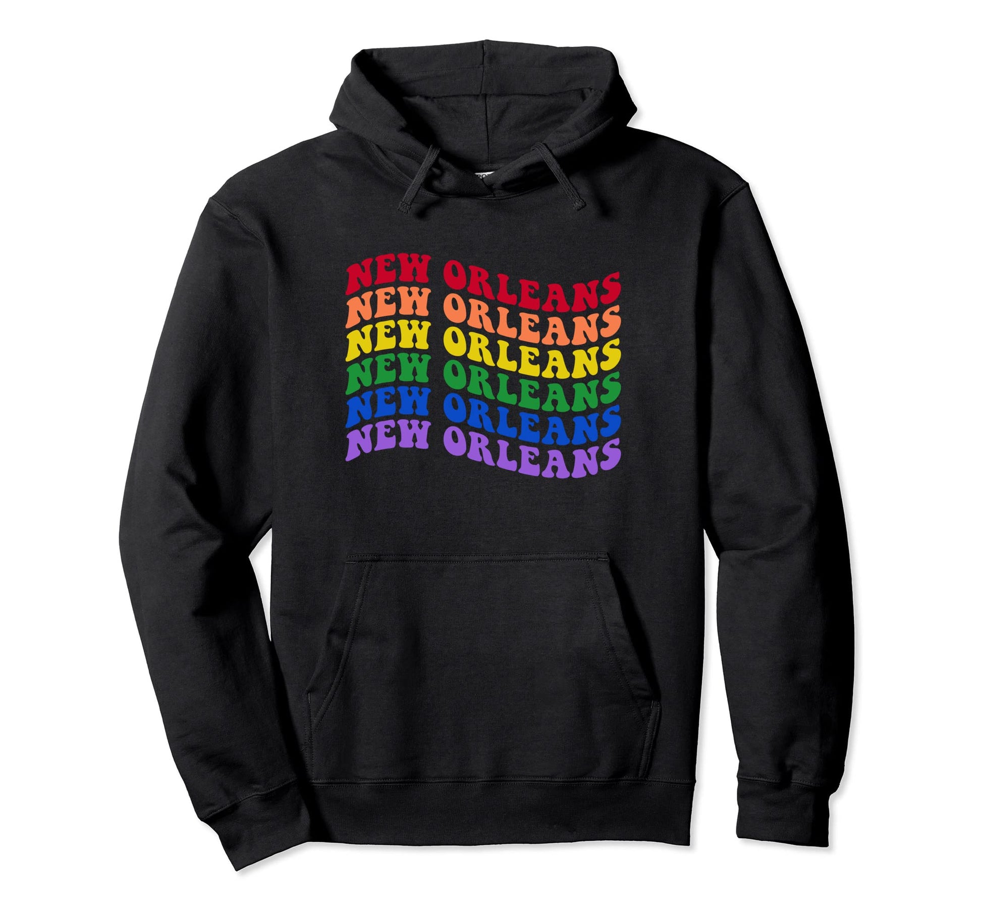 New Orleans Gay Pride Mardi Gras Lgbt Hoodie - Custom Art Print Unisex - T-Shirt, Sweatshirt, Hoodie