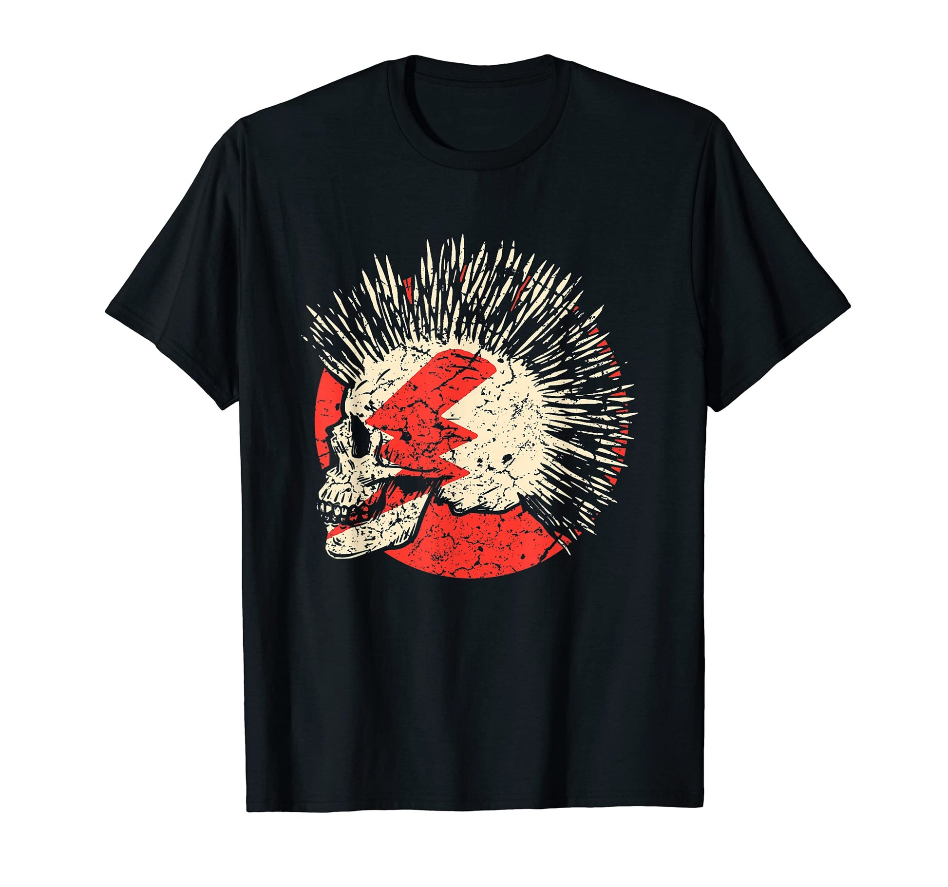 Punk Rock Skull Skeleton Rocker Fans T-Shirt - Aesthetic Graphic for Adults - T-Shirt, Sweatshirt, Hoodie