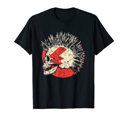 Punk Rock Skull Skeleton Rocker Fans T-Shirt - Aesthetic Graphic for Adults - T-Shirt, Sweatshirt, Hoodie