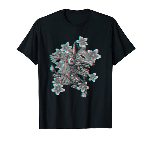 Kitsune Anime Aesthetic Japan Vaporwave T-Shirt - Aesthetic Graphic Unisex - T-Shirt, Sweatshirt, Hoodie