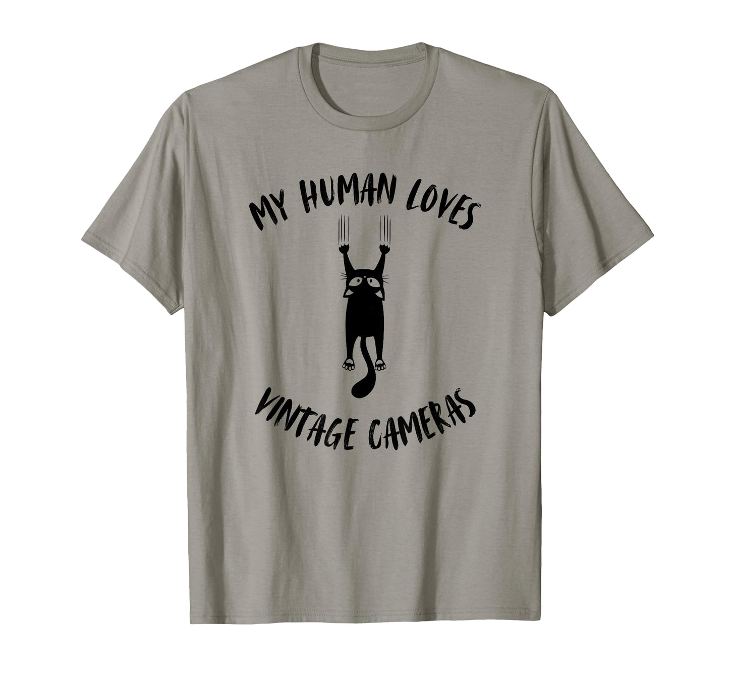 My Human Loves Cameras Cat Parent T-Shirt - Custom Art Print for Adults - T-Shirt, Sweatshirt, Hoodie