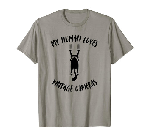 My Human Loves Cameras Cat Parent T-Shirt - Custom Art Print for Adults - T-Shirt, Sweatshirt, Hoodie