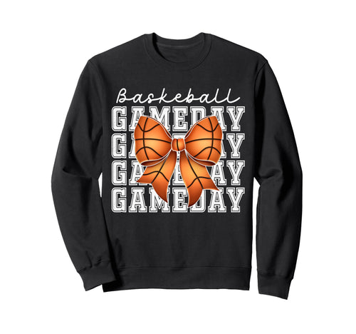 Basketball Game Day Mom Coquette Sweatshirt - Fun Novelty Design Unisex - T-Shirt, Sweatshirt, Hoodie