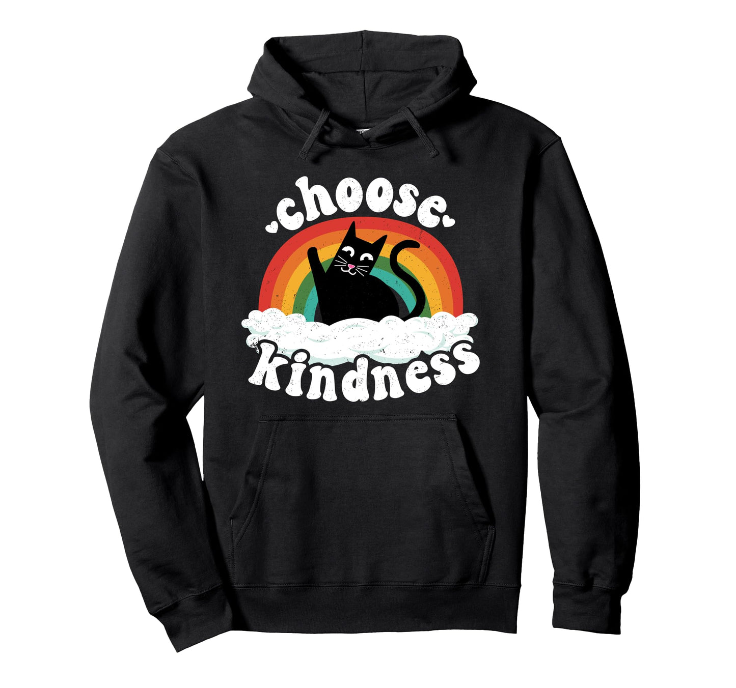 Anti Bullying Rainbow Peace Kind Hoodie - Aesthetic Graphic for Adults - T-Shirt, Sweatshirt, Hoodie