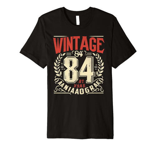 1984 Birthday 84 Born 1984 Typography T-Shirt - Trendy Graphic Men Women - T-Shirt, Sweatshirt, Hoodie