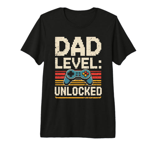 Dad Level Unlocked Gamer Fathers T-Shirt - Fun Novelty Design for Adults - T-Shirt, Sweatshirt, Hoodie