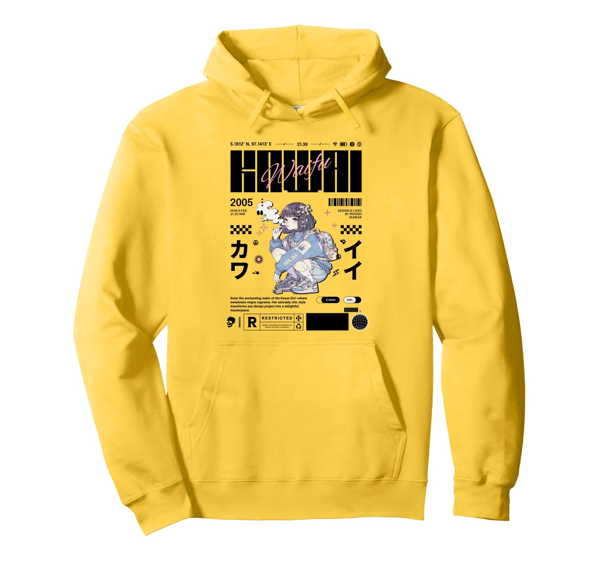 Japanese Aesthetic Vaporwave Urban Eboy Hoodie - Novelty Apparel Men Women - T-Shirt, Sweatshirt, Hoodie