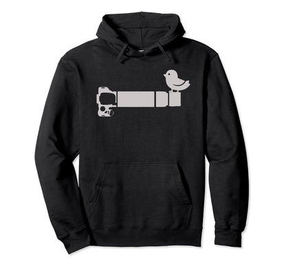 Funny Bird Long Lens Cartoon Hoodie - Novelty Apparel for Adults - T-Shirt, Sweatshirt, Hoodie
