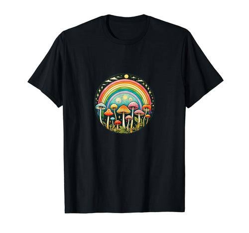 Fungi Fun Mushrooms Are Rainbow T-Shirt - Custom Art Print Men Women - T-Shirt, Sweatshirt, Hoodie