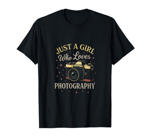 Just Who Loves Photography Camera Lovers T-Shirt - Unique Graphic Unisex - T-Shirt, Sweatshirt, Hoodie