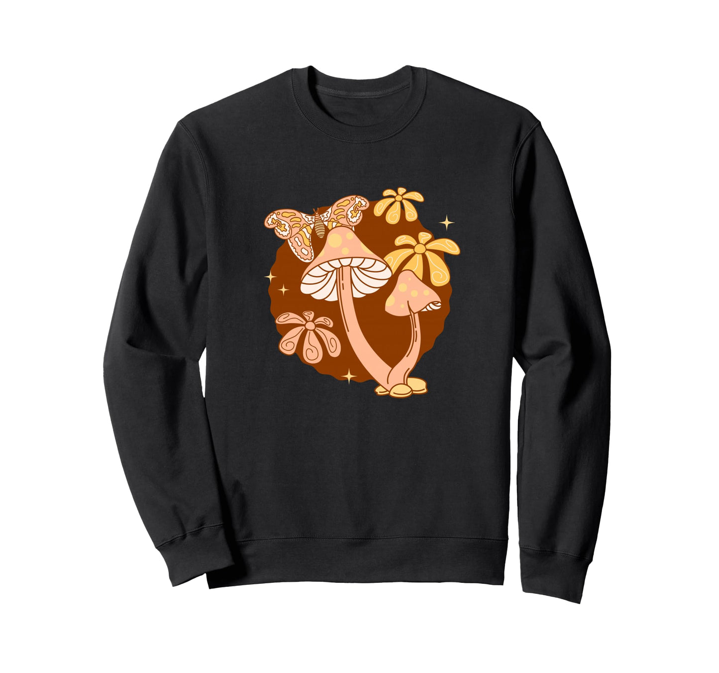 Groovy Mushroom Lover Boho Sweatshirt - Aesthetic Graphic for Adults - T-Shirt, Sweatshirt, Hoodie