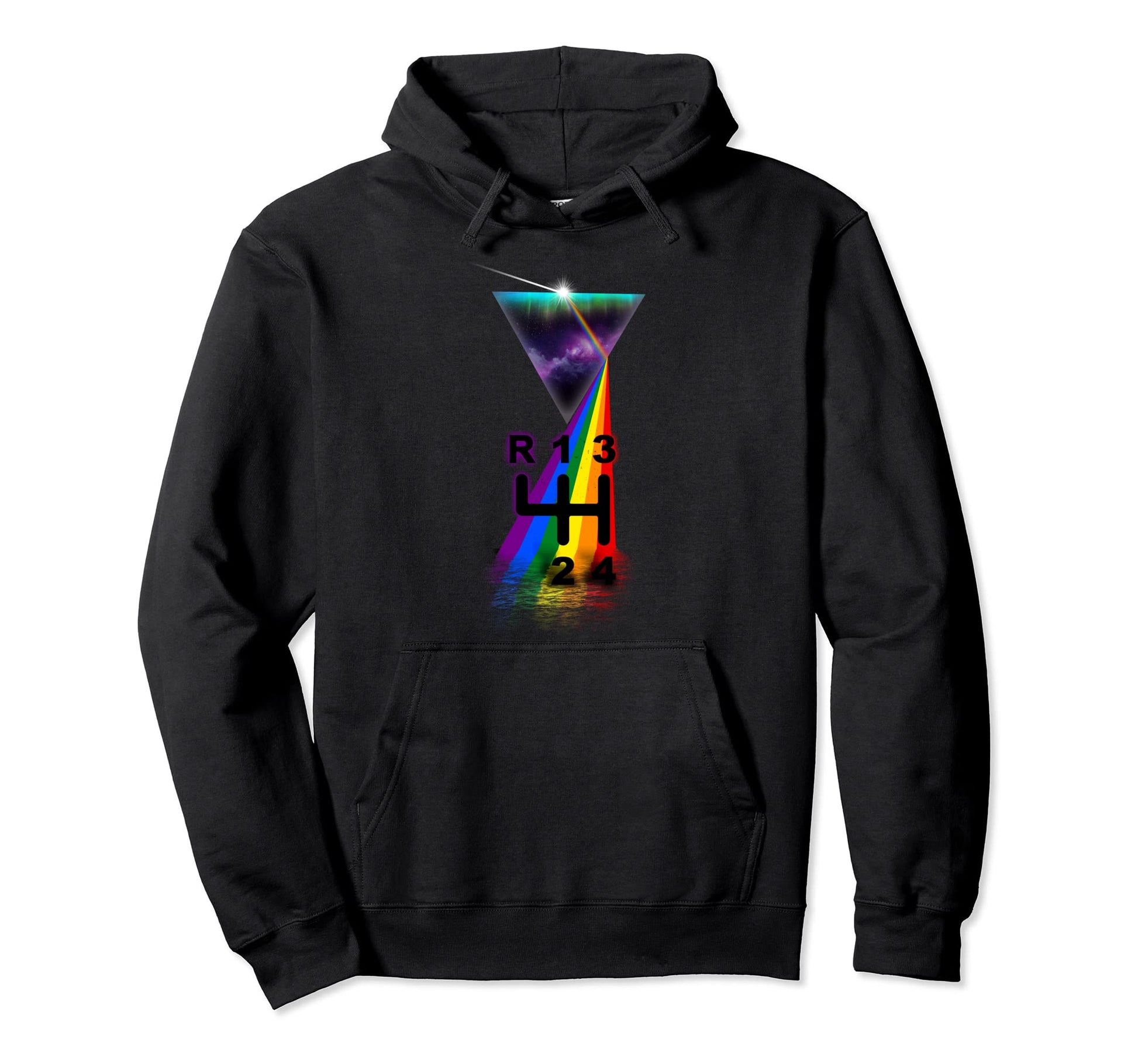 Prism Racer Shift Pattern Hoodie - Streetwear Style Men Women - T-Shirt, Sweatshirt, Hoodie