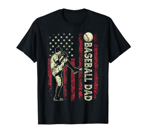 Fathers Day Baseball Dad Pitcher T-Shirt - Trendy Graphic for Adults - T-Shirt, Sweatshirt, Hoodie