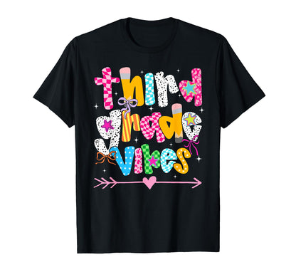 Back To School Groovy Teacher Third T-Shirt - Graphic Print for Adults - T-Shirt, Sweatshirt, Hoodie