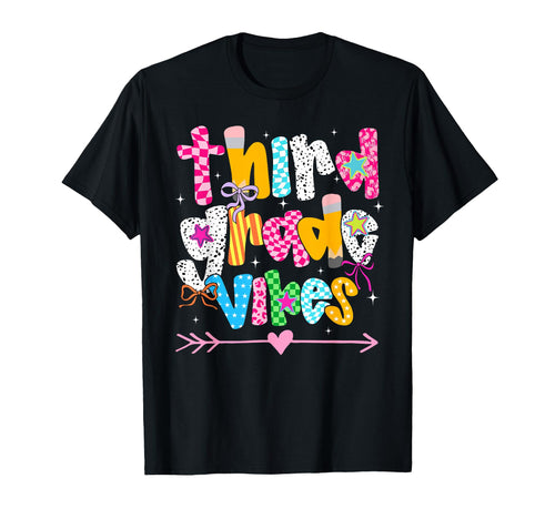 Back To School Groovy Teacher Third T-Shirt - Graphic Print for Adults - T-Shirt, Sweatshirt, Hoodie