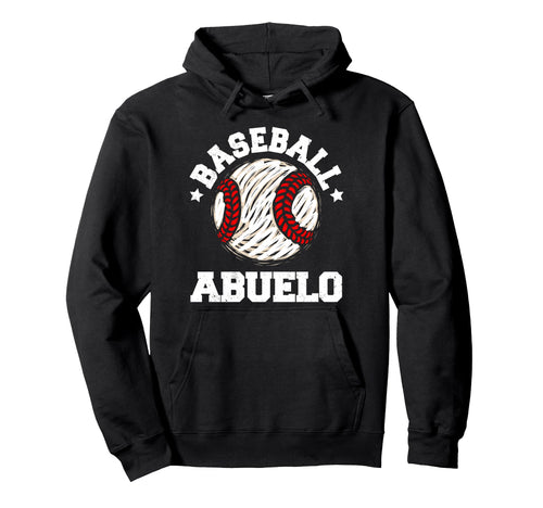 Baseball Abuelo Distressed Funny Grandpa Hoodie - Novelty Apparel Unisex - T-Shirt, Sweatshirt, Hoodie