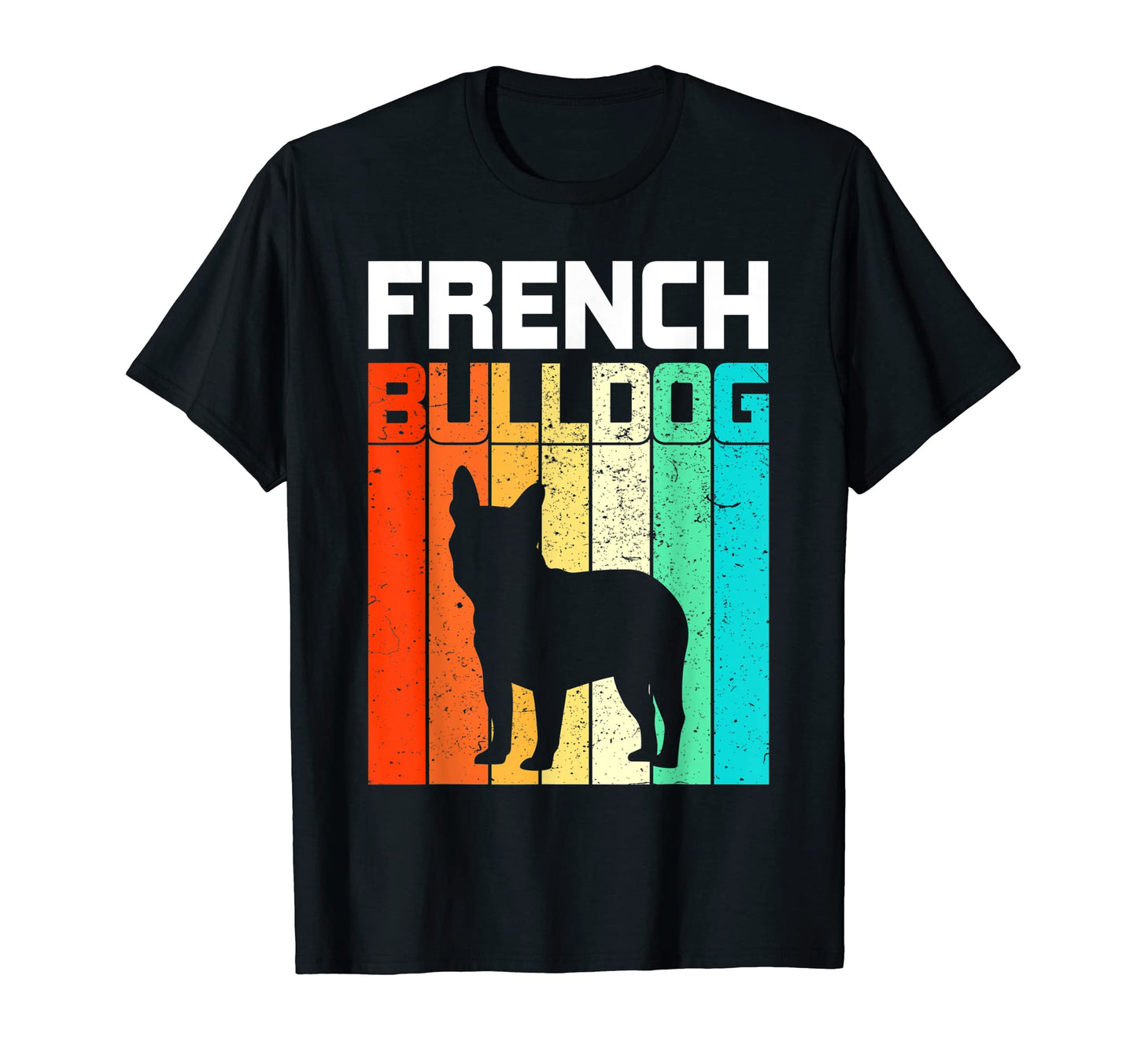 French Bulldog Stripes T-Shirt - Novelty Apparel Unisex - T-Shirt, Sweatshirt, Hoodie