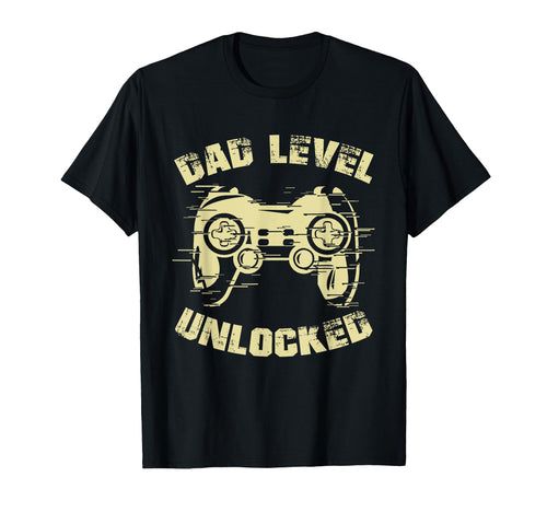 Dad Level Unlocked Gaming Controller T-Shirt - Minimalist Print Unisex - T-Shirt, Sweatshirt, Hoodie