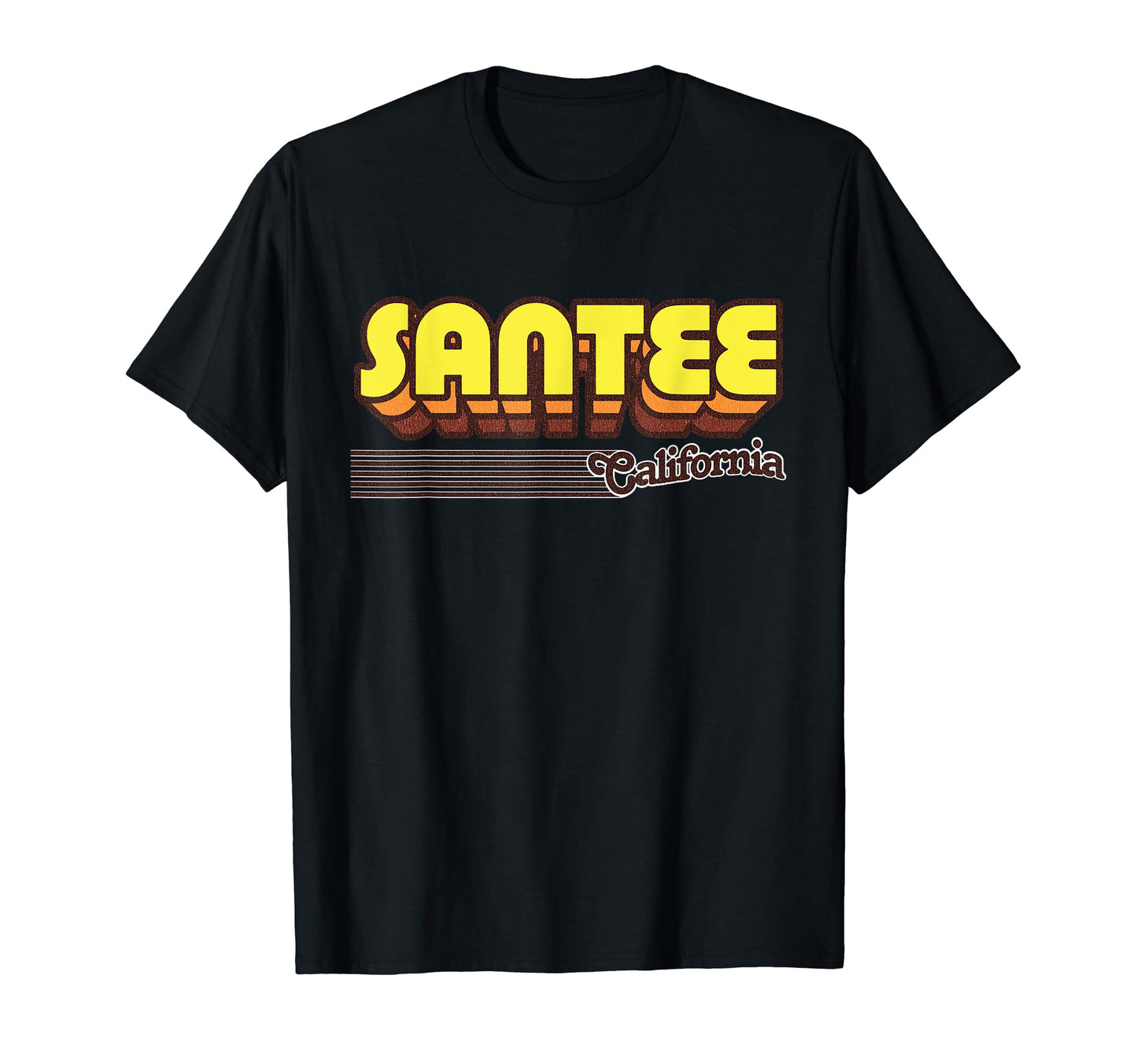Santee California Stripes T-Shirt - Casual Everyday Wear Unisex - T-Shirt, Sweatshirt, Hoodie