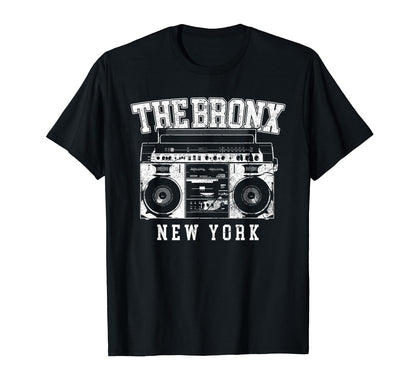 Bronx New York Nyc Boombox Old T-Shirt - Streetwear Style for Adults - T-Shirt, Sweatshirt, Hoodie