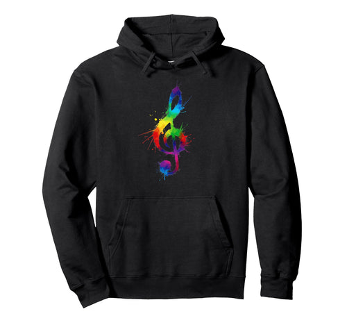 Rainbow Sheet Music Lover Colourful Hoodie - Fun Novelty Design Unisex - T-Shirt, Sweatshirt, Hoodie