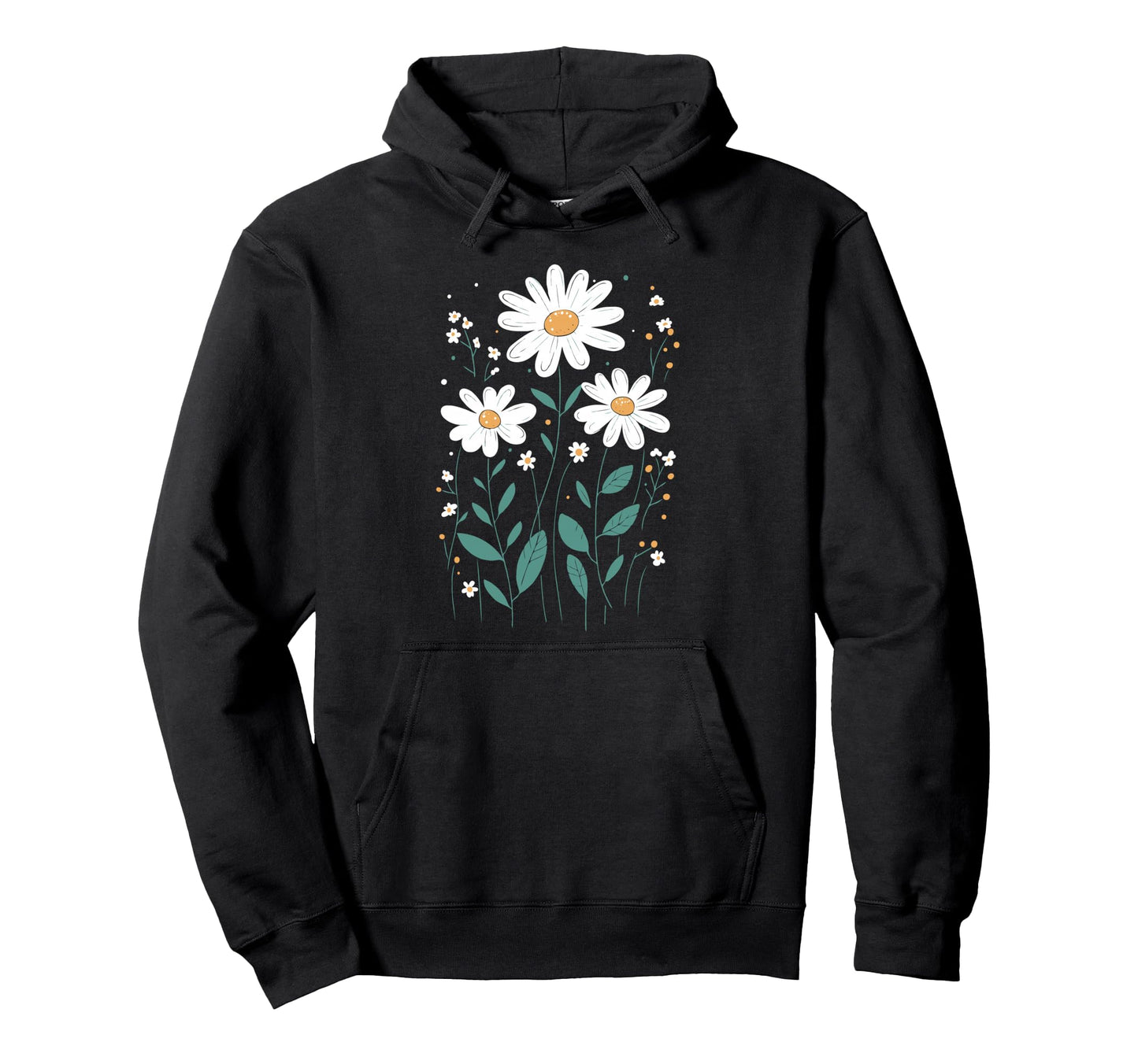 Wildflowers Flowers Pattern Summer Spring Hoodie - Minimalist Print Unisex - T-Shirt, Sweatshirt, Hoodie