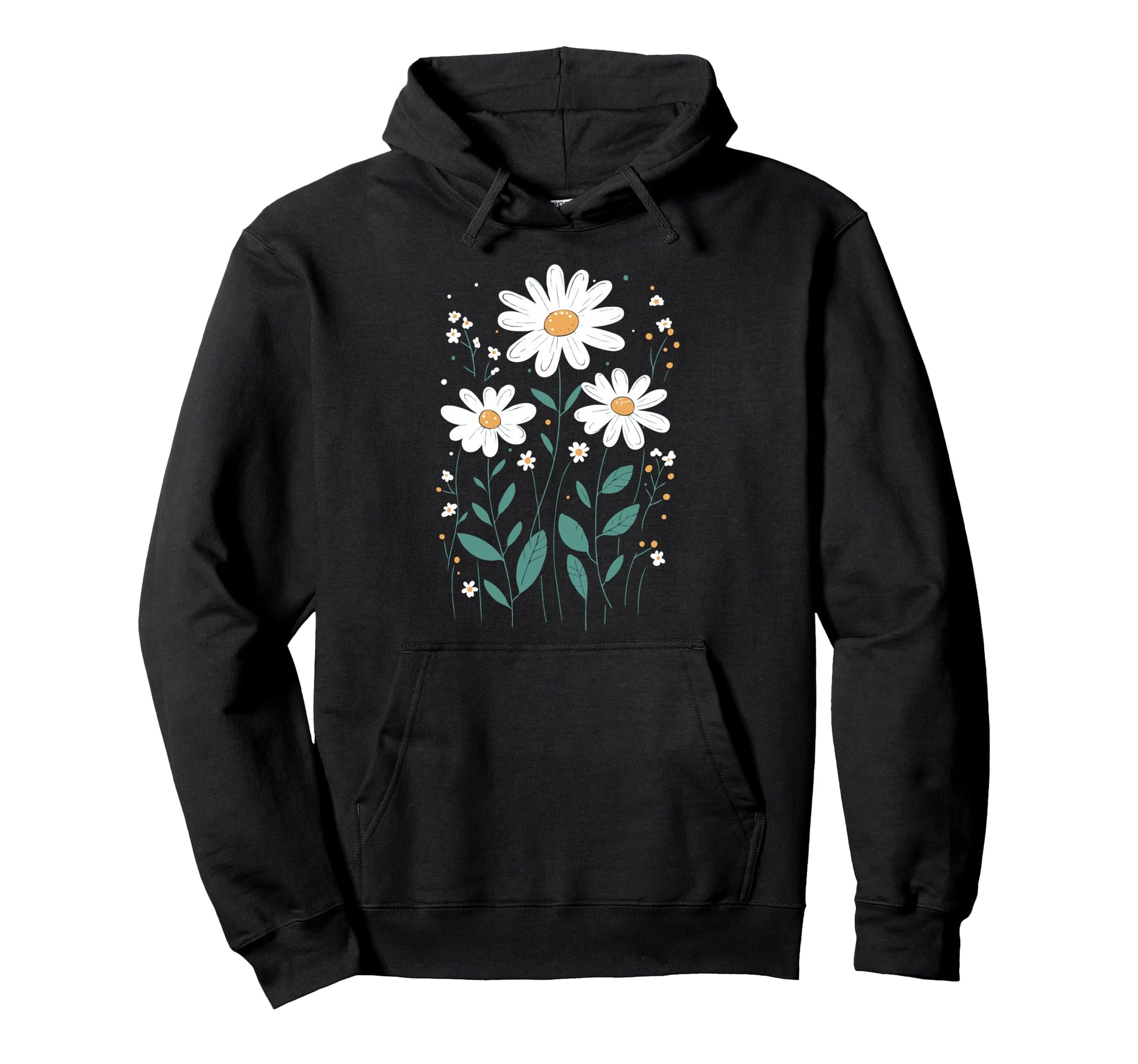 Wildflowers Flowers Pattern Summer Spring Hoodie - Minimalist Print Unisex - T-Shirt, Sweatshirt, Hoodie