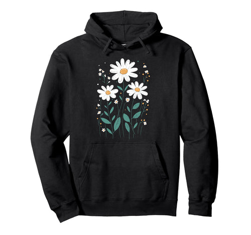 Wildflowers Flowers Pattern Summer Spring Hoodie - Minimalist Print Unisex - T-Shirt, Sweatshirt, Hoodie
