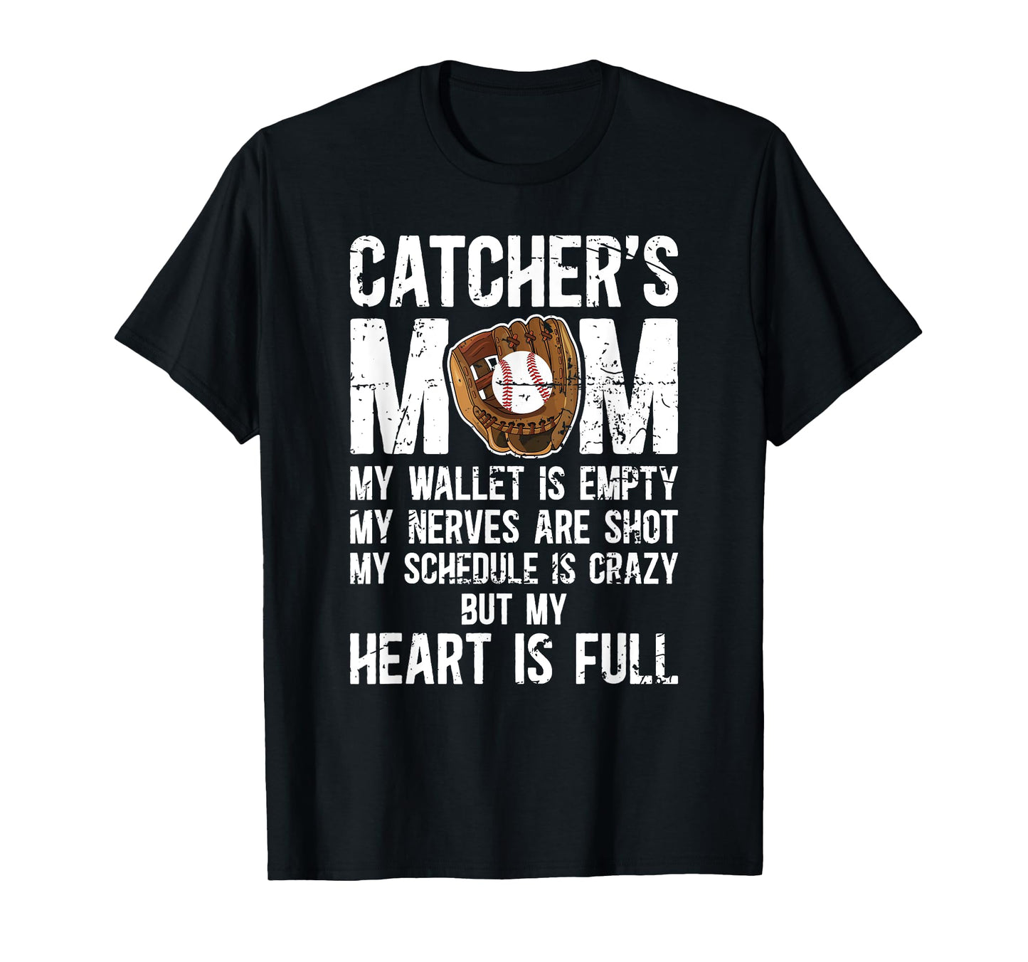 Catchers Mom Baseball Catcher Mom T-Shirt - Minimalist Print Men Women - T-Shirt, Sweatshirt, Hoodie