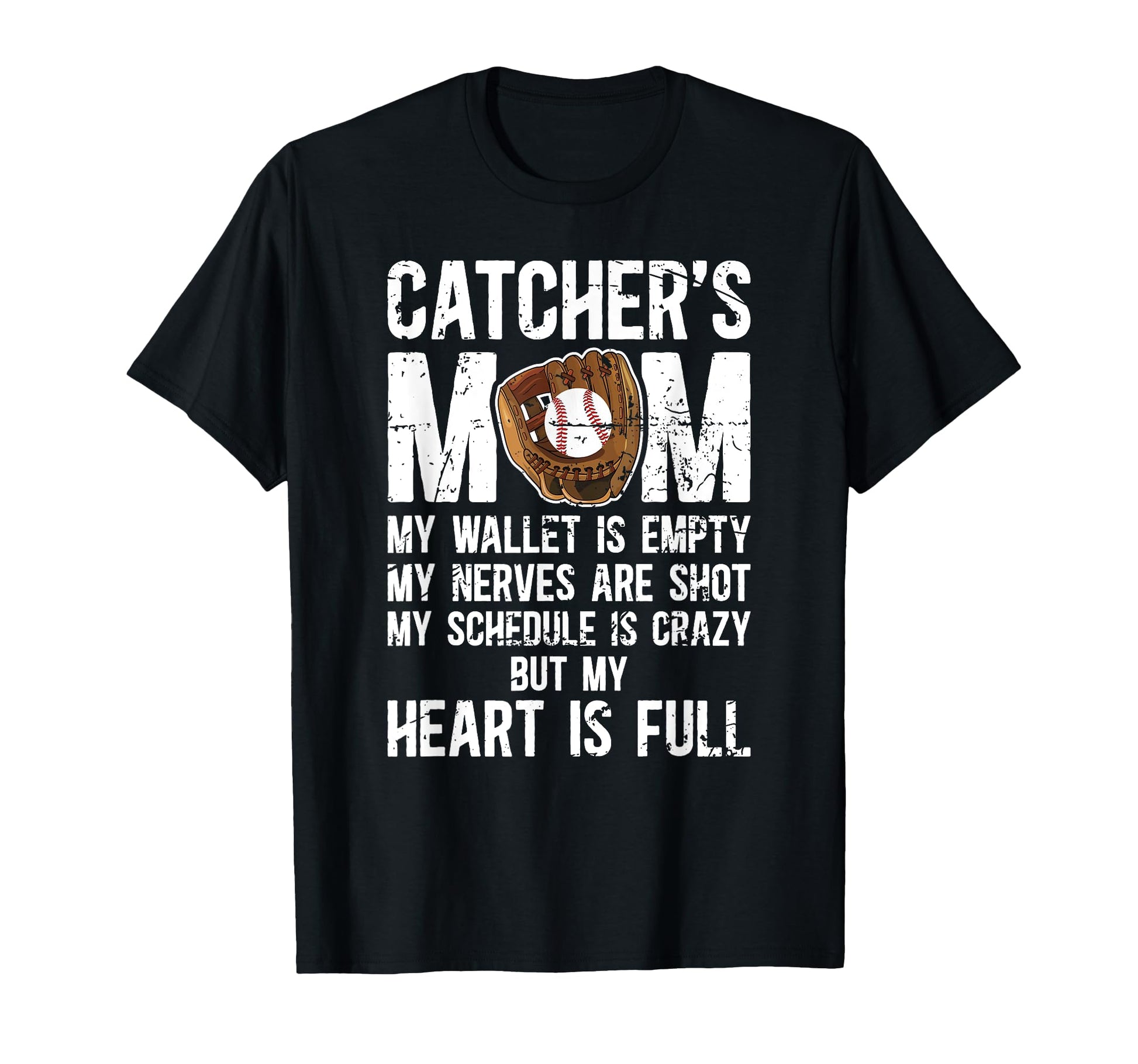 Catchers Mom Baseball Catcher Mom T-Shirt - Minimalist Print Men Women - T-Shirt, Sweatshirt, Hoodie