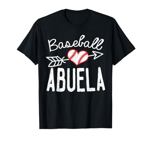 Proud Baseball Abuela Funny Hoodie - Novelty Apparel for Adults - T-Shirt, Sweatshirt, Hoodie