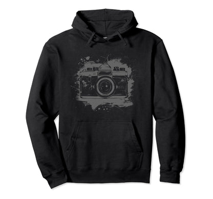 Camera Photography Watercolor Art Hoodie - Trendy Graphic for Adults - T-Shirt, Sweatshirt, Hoodie