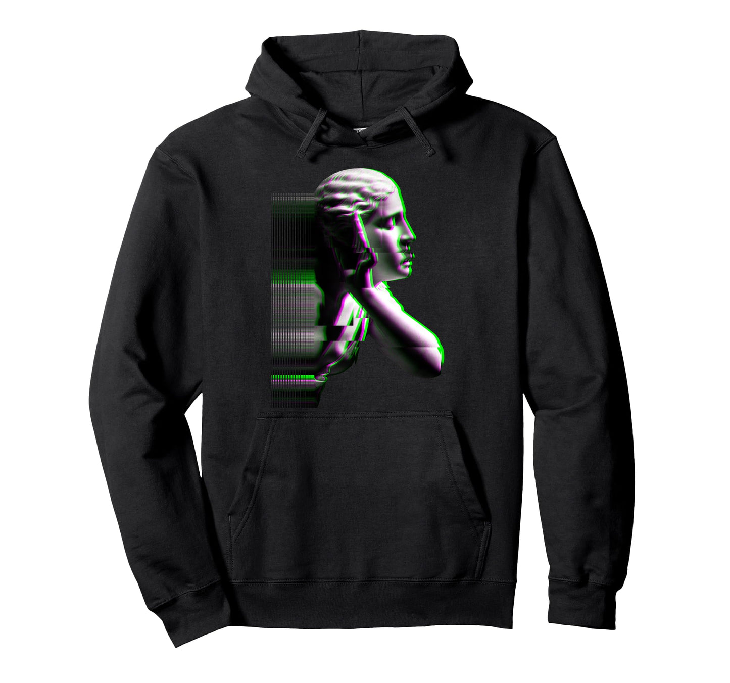 Vaporwave Retrowave Glitch Hoodie - Fun Novelty Design for Adults - T-Shirt, Sweatshirt, Hoodie