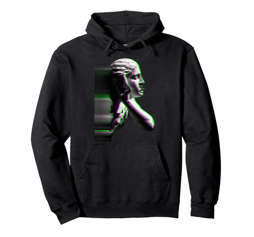 Vaporwave Retrowave Glitch Hoodie - Fun Novelty Design for Adults - T-Shirt, Sweatshirt, Hoodie