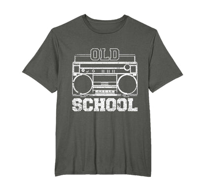 Boom Box Old School Rap T-Shirt - Minimalist Print for Adults - T-Shirt, Sweatshirt, Hoodie